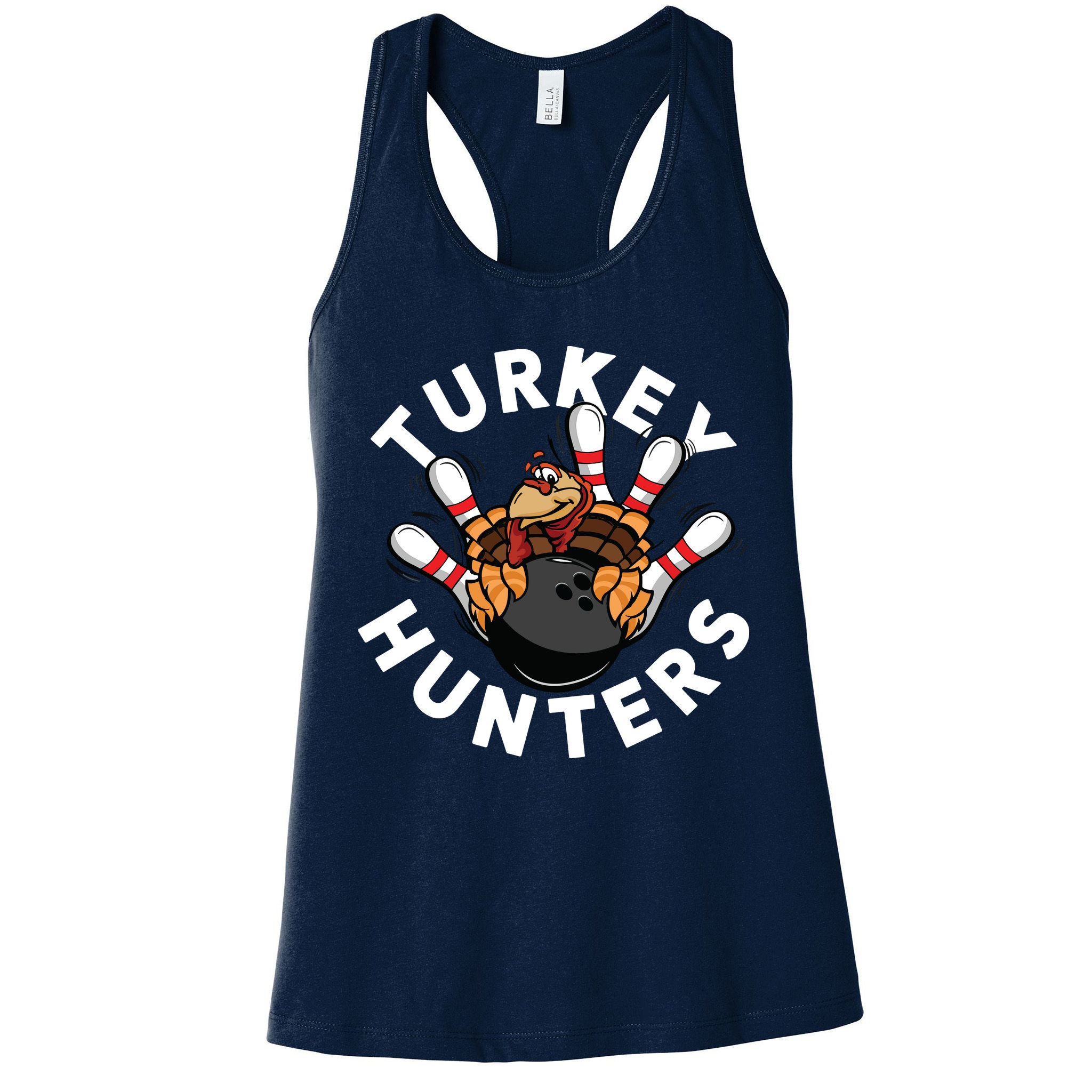 Funny Bowling Shirts For Turkey Hunters Womens Tank Top