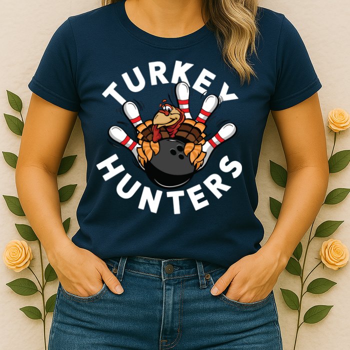 Funny Bowling Shirts For Turkey Hunters Womens T-Shirt