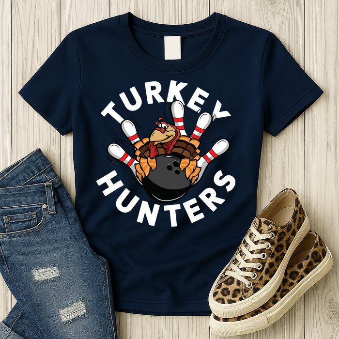 Funny Bowling Shirts For Turkey Hunters Womens T-Shirt