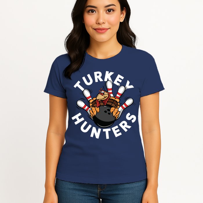 Funny Bowling Shirts For Turkey Hunters Womens T-Shirt