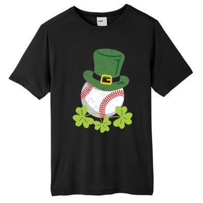 Fun Baseball St Patrick's Design For Paddy's Day Fans Meaningful Gift Tall Fusion ChromaSoft Performance T-Shirt