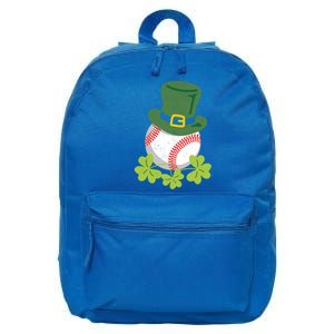 Fun Baseball St Patrick's Design For Paddy's Day Fans Meaningful Gift 16 in Basic Backpack