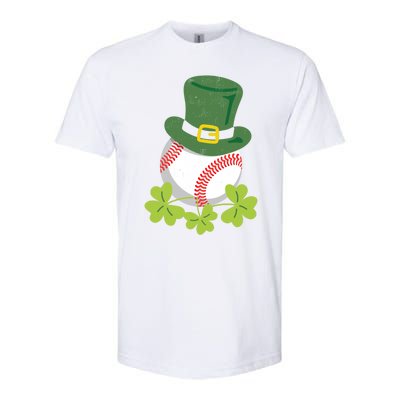 Fun Baseball St Patrick's Design For Paddy's Day Fans Meaningful Gift Softstyle® CVC T-Shirt