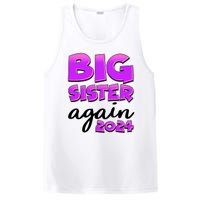 Funny Big Sister Again 2024 New Baby Sibling PosiCharge Competitor Tank