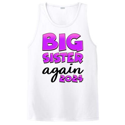 Funny Big Sister Again 2024 New Baby Sibling PosiCharge Competitor Tank