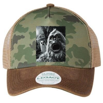 Funny Bigfoot Sasquatch Halloween Gift Legacy Tie Dye Trucker Hat