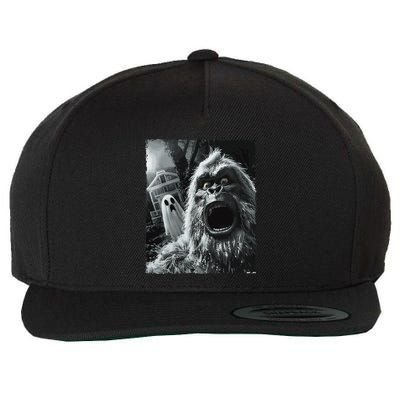 Funny Bigfoot Sasquatch Halloween Gift Wool Snapback Cap