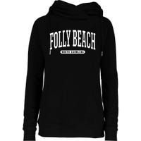 Folly Beach South Carolina Folly Beach Womens Funnel Neck Pullover Hood