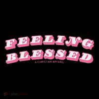 Feeling Blessed Subtle Christian Minimal Drawstring Bag