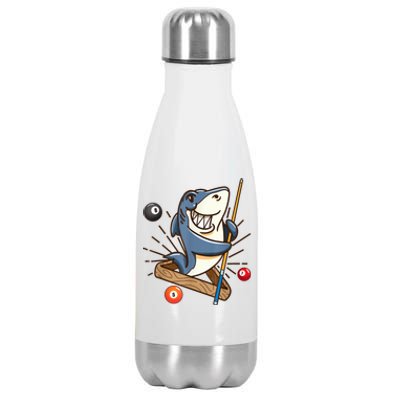 Funny Billiards Shark Hustler Pool Girl Snooker Gifts Stainless Steel Insulated Water Bottle