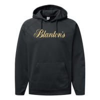 Funny Blantons Small Batch Kentucky Bourbon Whiskey Performance Fleece Hoodie