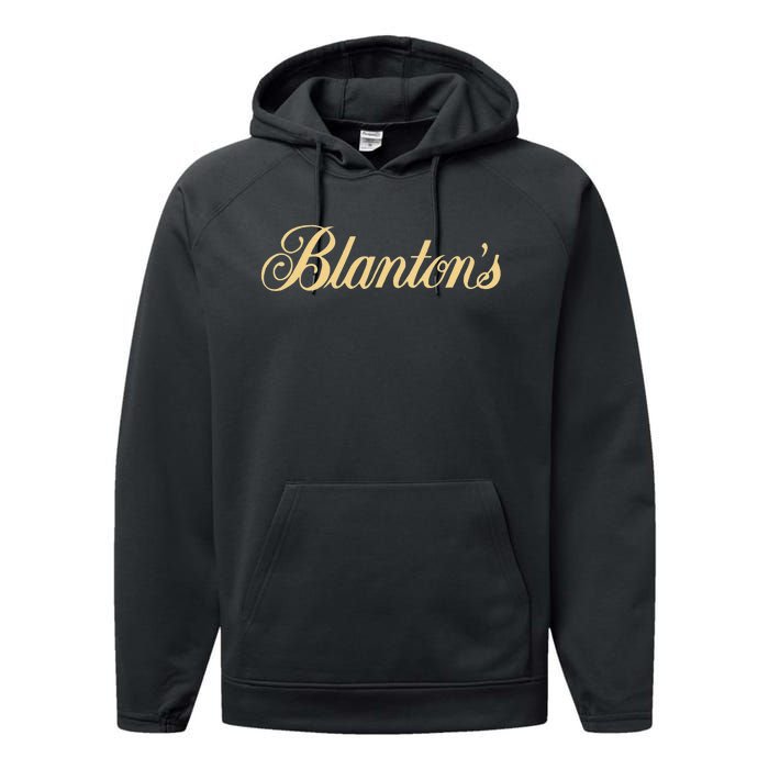 Funny Blantons Small Batch Kentucky Bourbon Whiskey Performance Fleece Hoodie