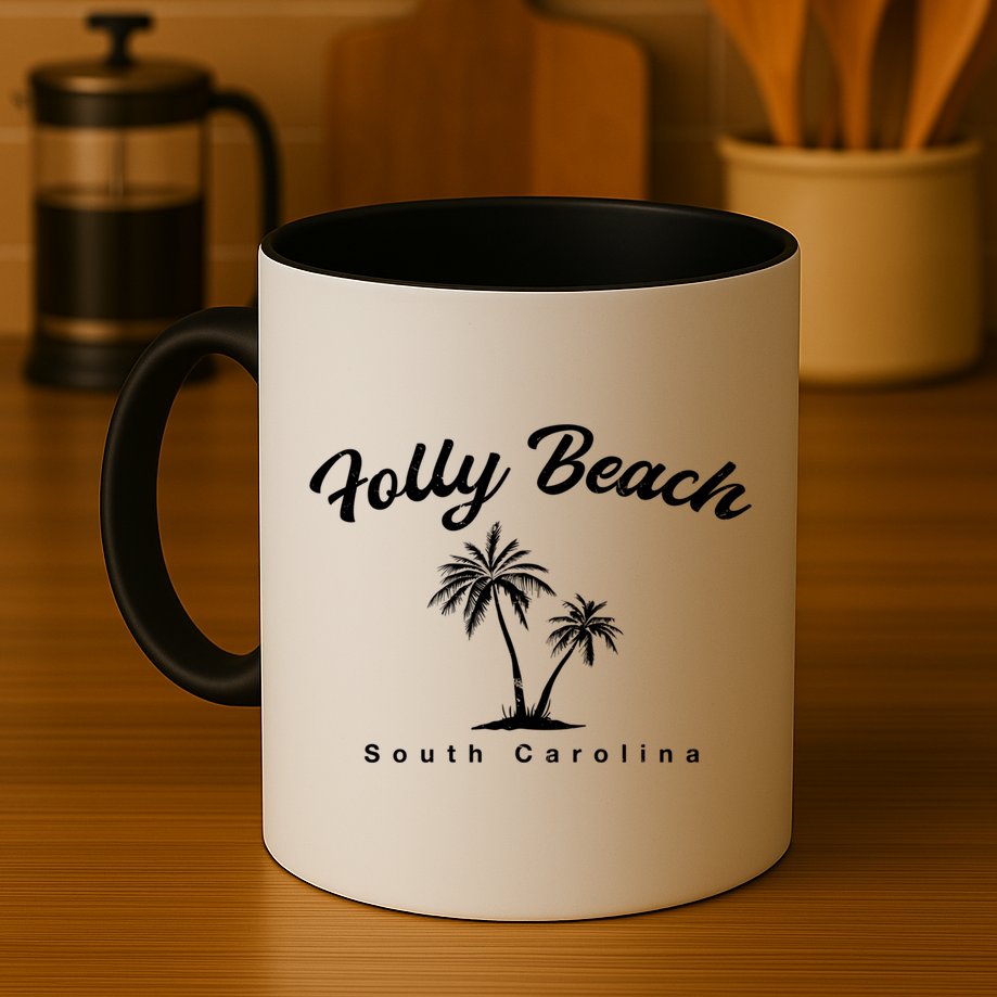 Folly Beach South Carolina Summer Sc Tropical Charleston Gift Mug
