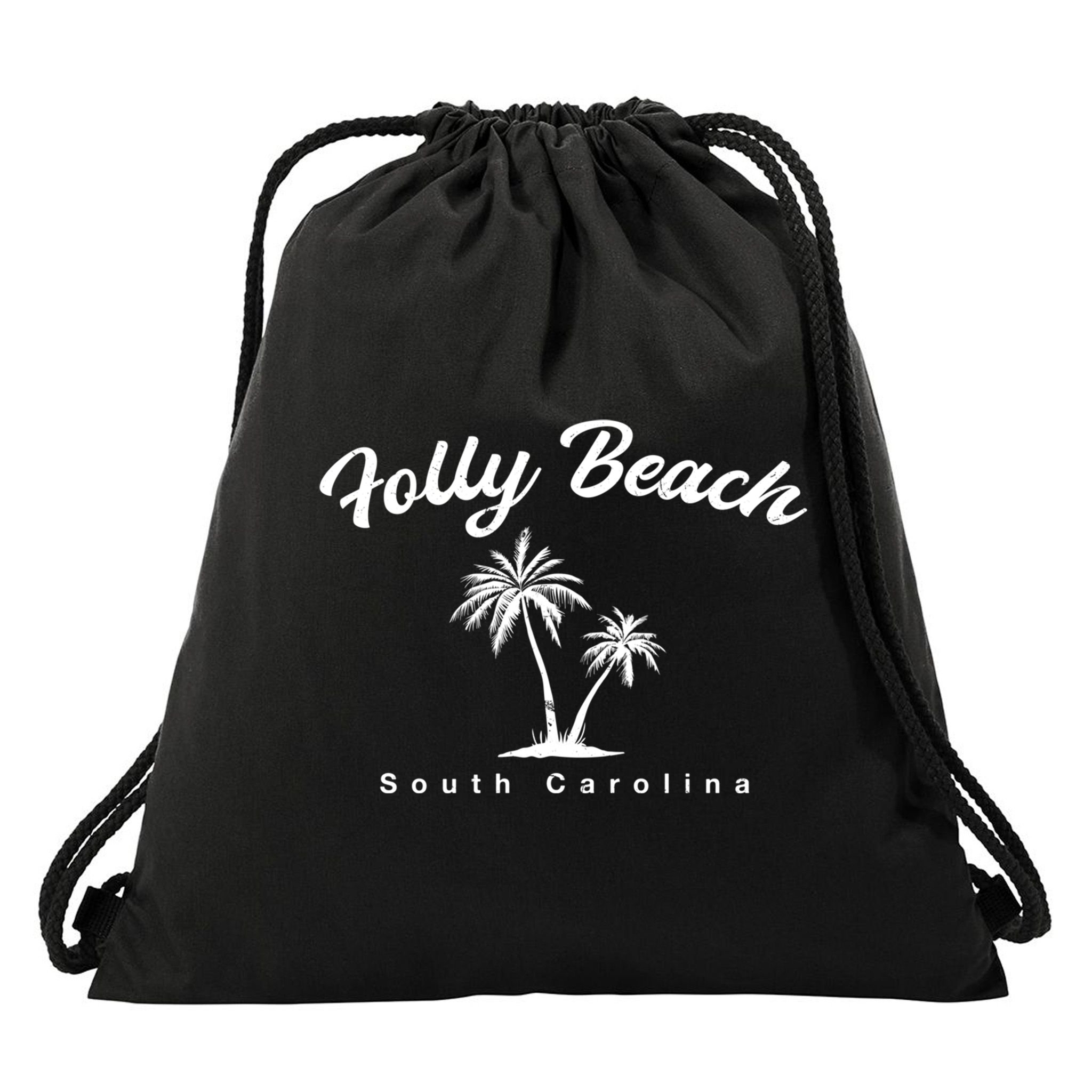 Folly Beach South Carolina Summer Sc Tropical Charleston Gift Drawstring Bag