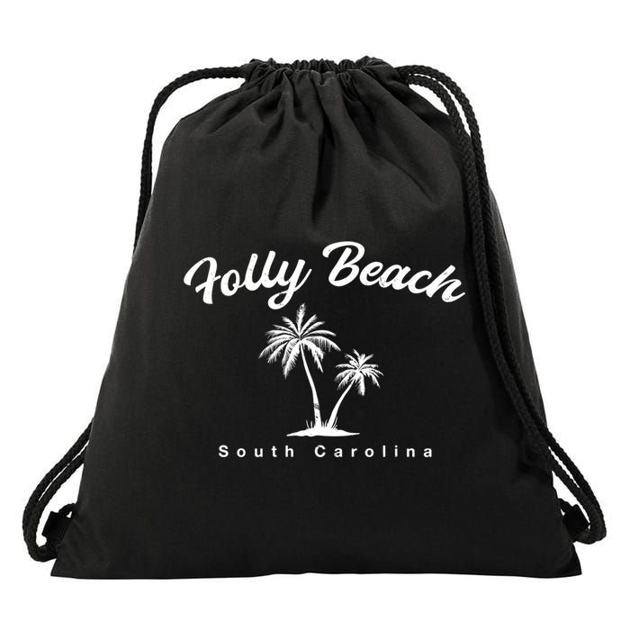 Folly Beach South Carolina Summer Sc Tropical Charleston Gift Drawstring Bag