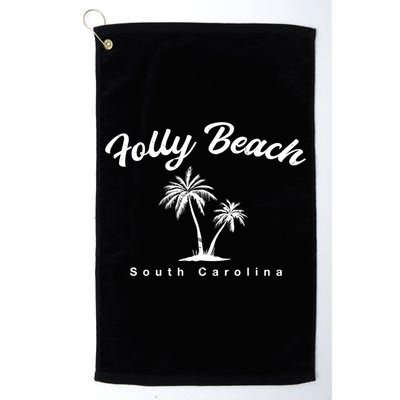 Folly Beach South Carolina Summer Sc Tropical Charleston Gift Golf Towel