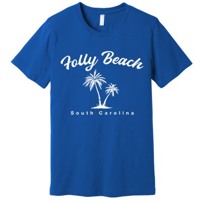 Folly Beach South Carolina Summer Sc Tropical Charleston Gift Premium T-Shirt