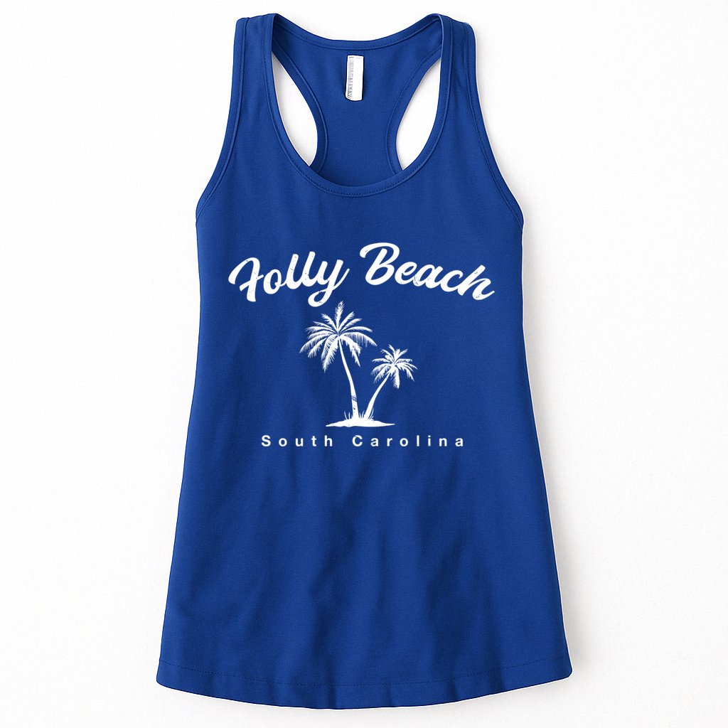 Folly Beach South Carolina Summer Sc Tropical Charleston Gift Womens Tank Top