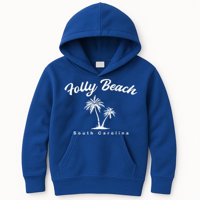 Folly Beach South Carolina Summer Sc Tropical Charleston Gift Kids Hoodie