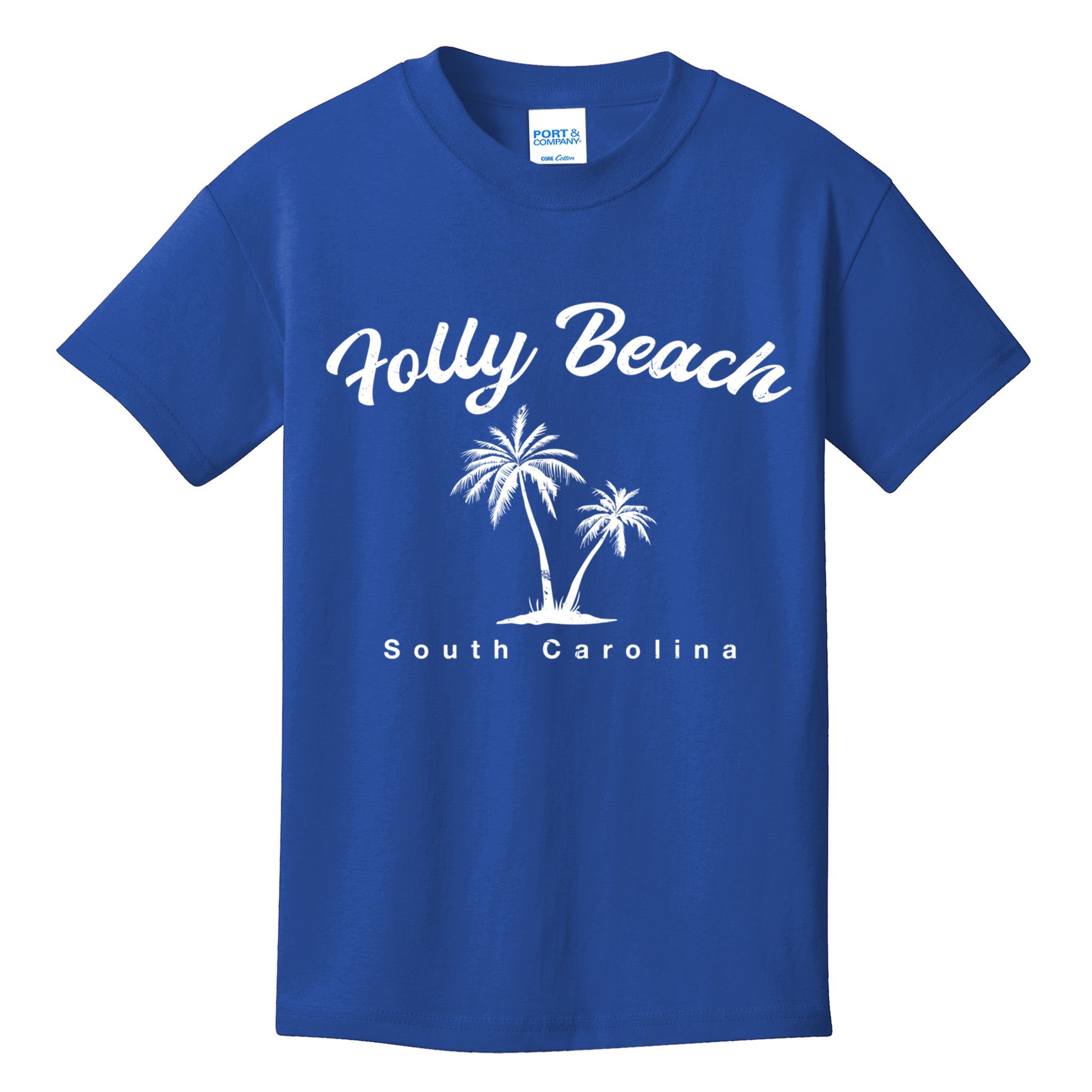 Folly Beach South Carolina Summer Sc Tropical Charleston Gift Kids T-Shirt