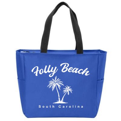 Folly Beach South Carolina Summer Sc Tropical Charleston Gift Zip Tote Bag