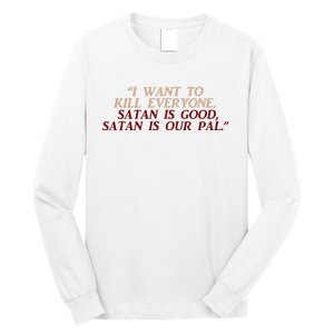 Funny Burbs Satan Chant By The Klopek Long Sleeve Shirt