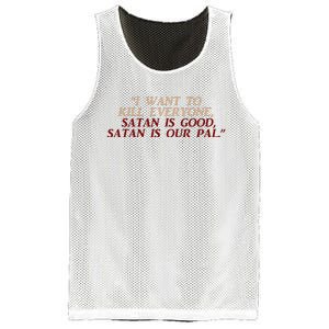 Funny Burbs Satan Chant By The Klopek Mesh Reversible Basketball Jersey Tank