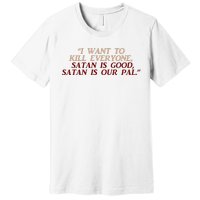 Funny Burbs Satan Chant By The Klopek Premium T-Shirt