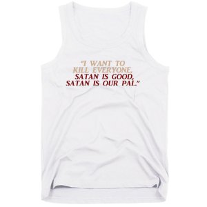 Funny Burbs Satan Chant By The Klopek Tank Top