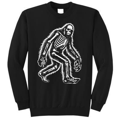 Funny Bigfoot Sasquatch Halloween Skeleton Sweatshirt