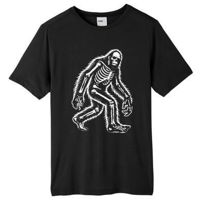 Funny Bigfoot Sasquatch Halloween Skeleton Tall Fusion ChromaSoft Performance T-Shirt