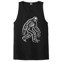 Funny Bigfoot Sasquatch Halloween Skeleton PosiCharge Competitor Tank