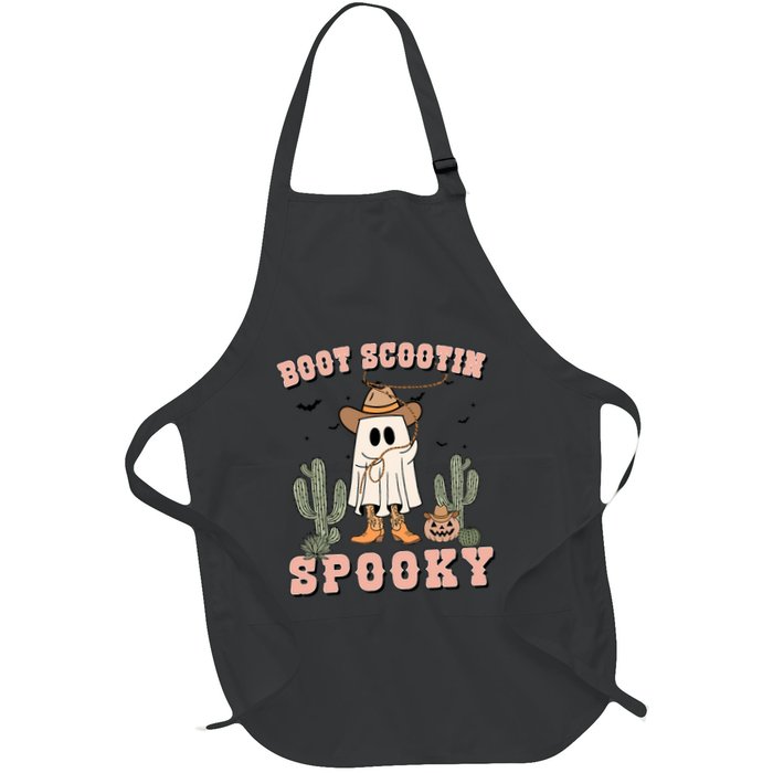 Funny Boot Scootin Spooky Cowboy Ghost Halloween Apron
