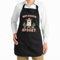 Funny Boot Scootin Spooky Cowboy Ghost Halloween Apron