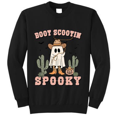 Funny Boot Scootin Spooky Cowboy Ghost Halloween Sweatshirt