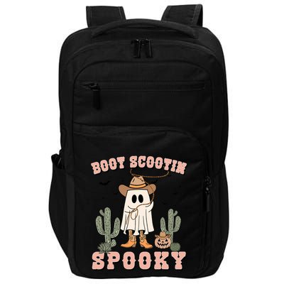 Funny Boot Scootin Spooky Cowboy Ghost Halloween Impact Tech Backpack