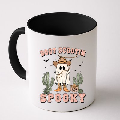Funny Boot Scootin Spooky Cowboy Ghost Halloween Mug