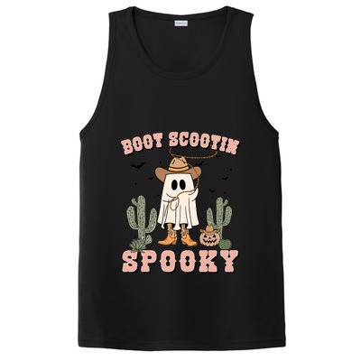 Funny Boot Scootin Spooky Cowboy Ghost Halloween PosiCharge Competitor Tank