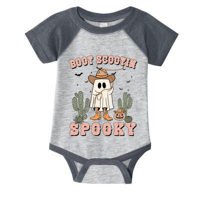 Funny Boot Scootin Spooky Cowboy Ghost Halloween Infant Baby Jersey Bodysuit