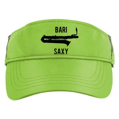 Funny Baritone Saxophone Shirts For Bari Saxophonist Adult Drive Performance Visor