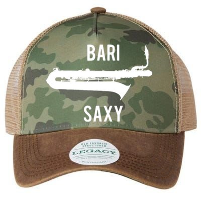 Funny Baritone Saxophone Shirts For Bari Saxophonist Legacy Tie Dye Trucker Hat