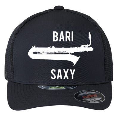 Funny Baritone Saxophone Shirts For Bari Saxophonist Flexfit Unipanel Trucker Cap