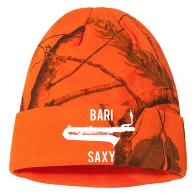 Funny Baritone Saxophone Shirts For Bari Saxophonist Kati Licensed 12" Camo Beanie