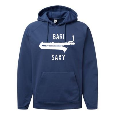 Funny Baritone Saxophone Shirts For Bari Saxophonist Performance Fleece Hoodie