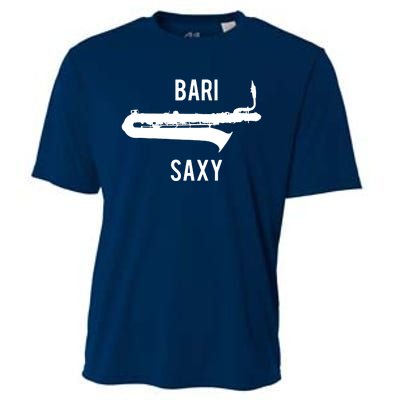 Funny Baritone Saxophone Shirts For Bari Saxophonist Cooling Performance Crew T-Shirt