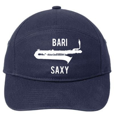 Funny Baritone Saxophone Shirts For Bari Saxophonist 7-Panel Snapback Hat