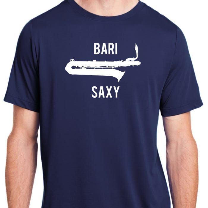 Funny Baritone Saxophone Shirts For Bari Saxophonist Adult ChromaSoft Performance T-Shirt