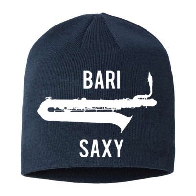 Funny Baritone Saxophone Shirts For Bari Saxophonist Sustainable Beanie