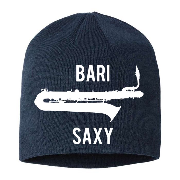 Funny Baritone Saxophone Shirts For Bari Saxophonist Sustainable Beanie