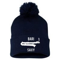 Funny Baritone Saxophone Shirts For Bari Saxophonist Pom Pom 12in Knit Beanie